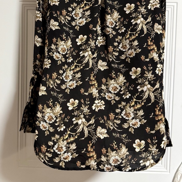 Philosophy Button Down Blouse SZ XS Floral Business Office Boho Vintage Inspired - Picture 5 of 6